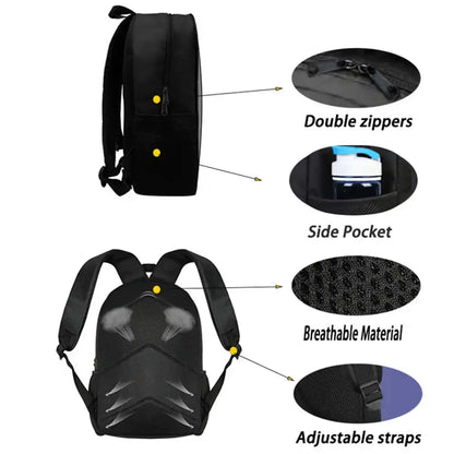 Fortnite 2-Piece Set Backpack with Front Pocket Pencil Case Large Capacity Cartoon Schoolbag Kids Boys Girls Gift Ages 5-8