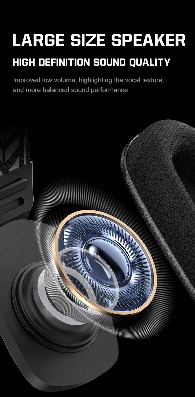 Cuffie da gaming wireless ONIKUMA GT828 Bluetooth 5.3 RGB con microfono, cancellazione del rumore e connessione a 4 modalità per PC, PS5 e laptop