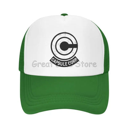 Capsule Corp – czapki baseballowe z siateczką, unisex, czapki typu „trucker” w stylu hip-hopowym, czapki „dad hat” z motywami anime DBZ, czapki wyścigowe z regulacją, letnie czapki typu „trucker” i czapki typu „snapback”