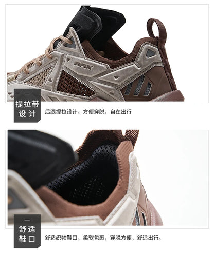 RAX Running Shoes Men&Women Outdoor Sport Shoes Breathable Lightweight Sneakers Air Mesh Upper Anti-slip Natural Rubber Outsole
