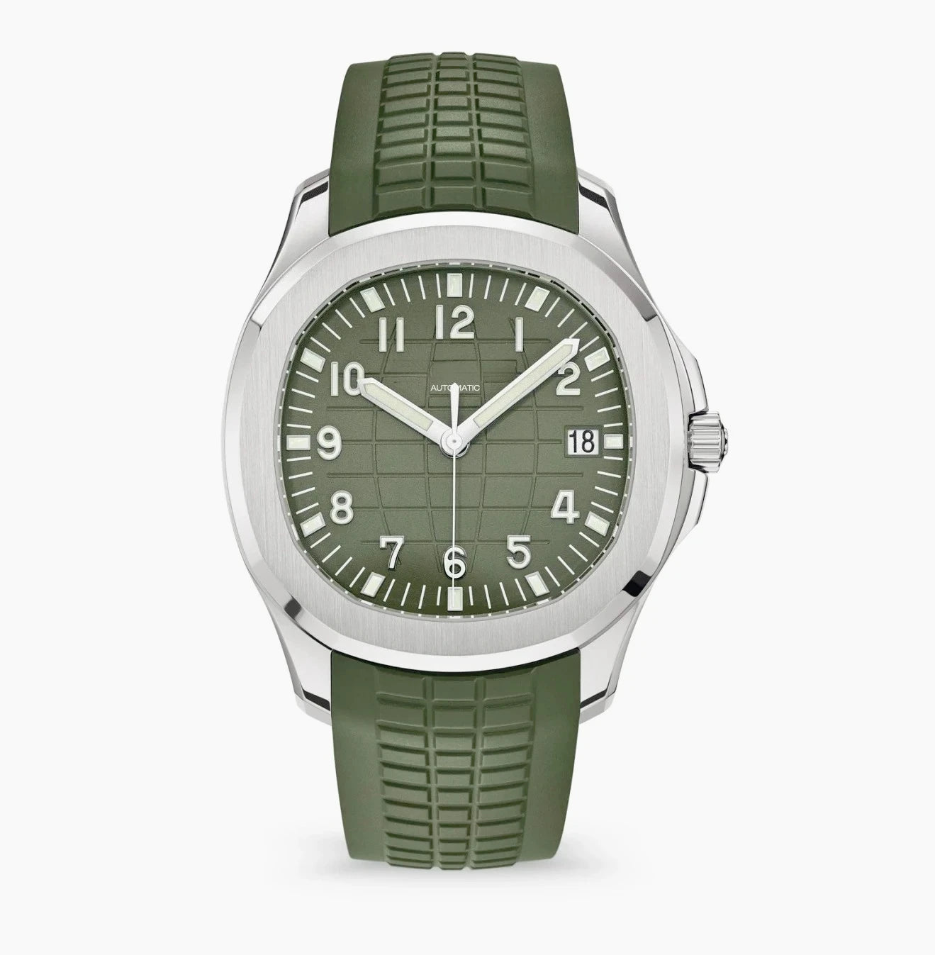 Automatic Men's Watch Sapphire Stainless Steel Sport Waterproof Luminous Rubber Mechanical Luxury Military Watches