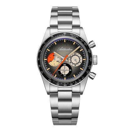 ADDIESDIVE Top Brand AD2551 Chronograph Watch C3 Super Luminous 316L Stainless Steel 10Bar Waterproof 0S20 Movement Men's Watch
