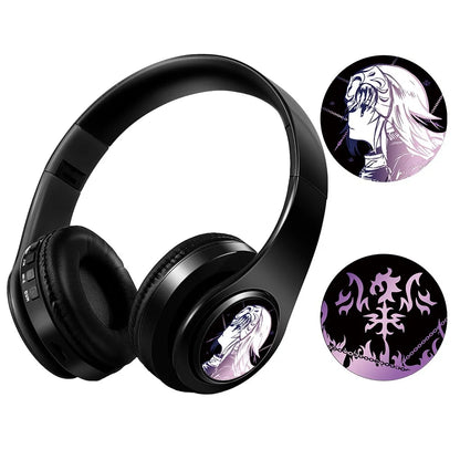 Miku Nakano Sanjiu Bluetooth 5.0 Over-Ear-Anime-Kopfhörer – Kabelloses Stereo-Gaming-Headset mit tiefem Bass, Mikrofon & TF-Kartenunterstützung