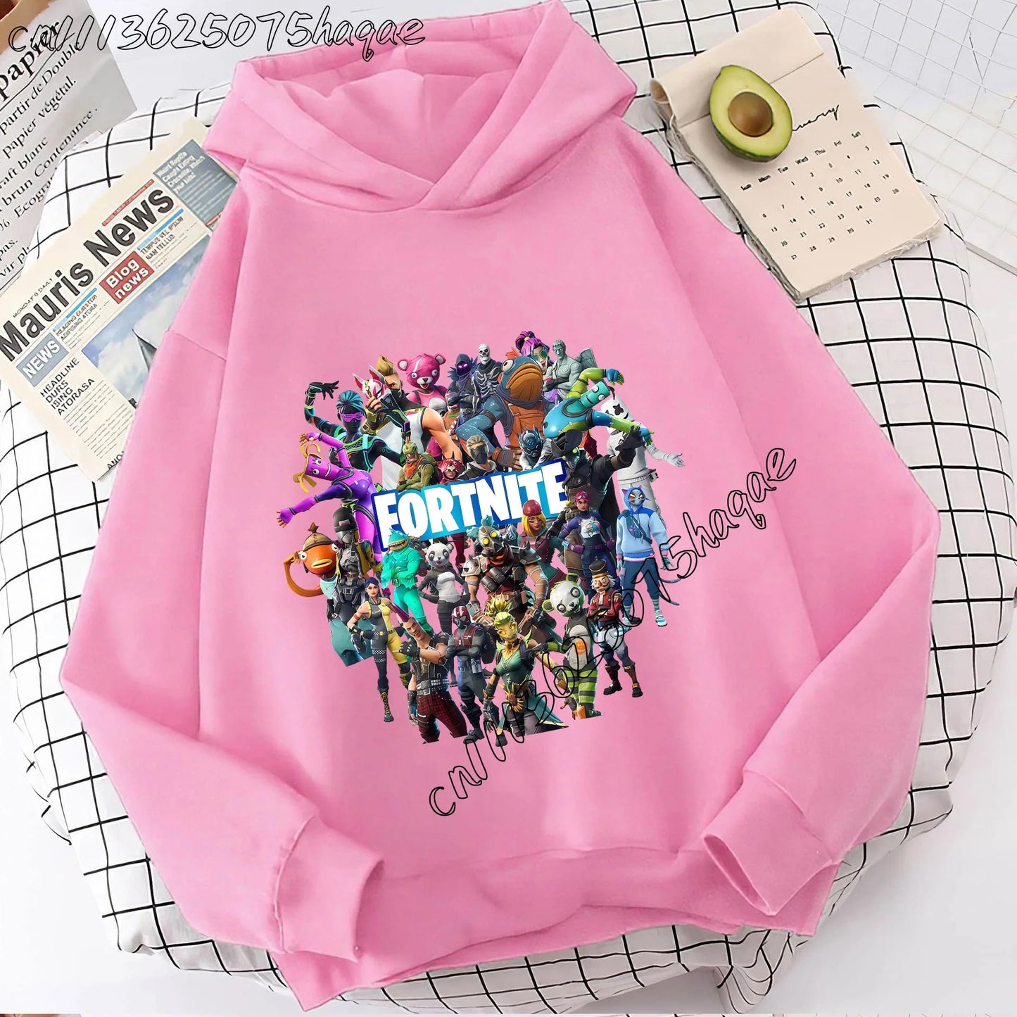 Fortnites Kids  Hooded Coats Anime Fortress Night Sweatshirts Game Spring Autumn Hoodies Sportwear Children Clothes Gift