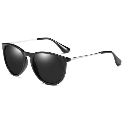 Classic Round Polarized Sunglasses Men Women Fashion Driving Sun Glasses Male Vintage Black Pink Shades Travelling Eyewear UV400