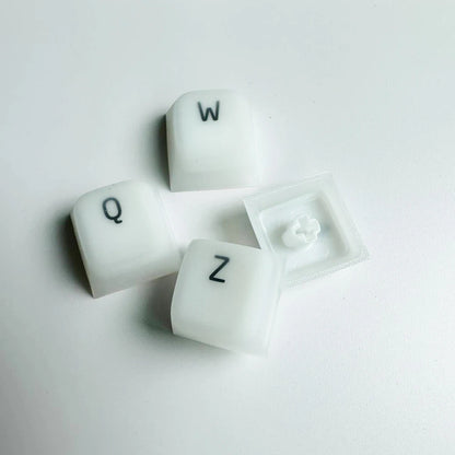 Nogi Cherry Profile ABS Silicone Keycap White Black Sakura Pep Very Peri for Keyboard Gh60 Poker 87 TKL 104 ANSI Xd64 Bm60 Xd68