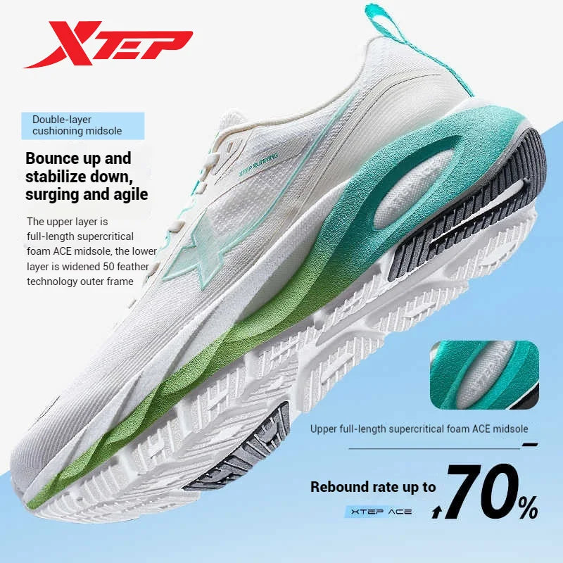Xtep Lingbu 2.0 Ανδρικά Παπούτσια Τρεξίματος 2025 Spring ACE Support Feather Foam Αθλητικά Παπούτσια Stability Advanced Sneakers 875119110001