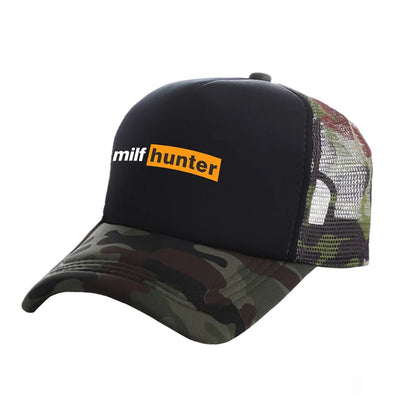 Καπέλα Trucker Milf Hunter Μοντέρνα Καπέλα Milf Hunter Καπέλα μπέιζμπολ Καλοκαιρινά καπέλα εξωτερικής χρήσης με πλέγμα για προστασία από τον ήλιο MZ-506