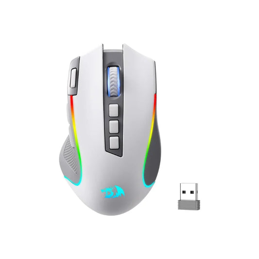 Redragon M612 PRO RGB BT 2.4G gamer egér, 8000 DPI vezeték nélküli optikai, 9 programozható gomb, 7 háttérvilágítási mód, B