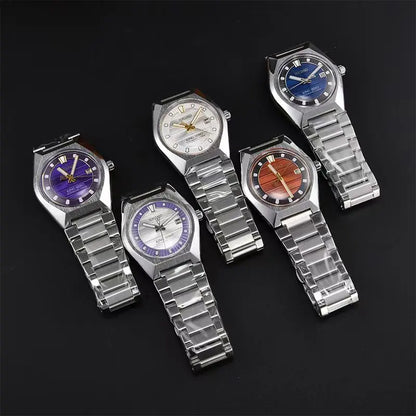 2026 New Seiko Automatic Mechanical Watch for Men and Women Business Leisure Calendar Night Light Waterproof Couple Watch