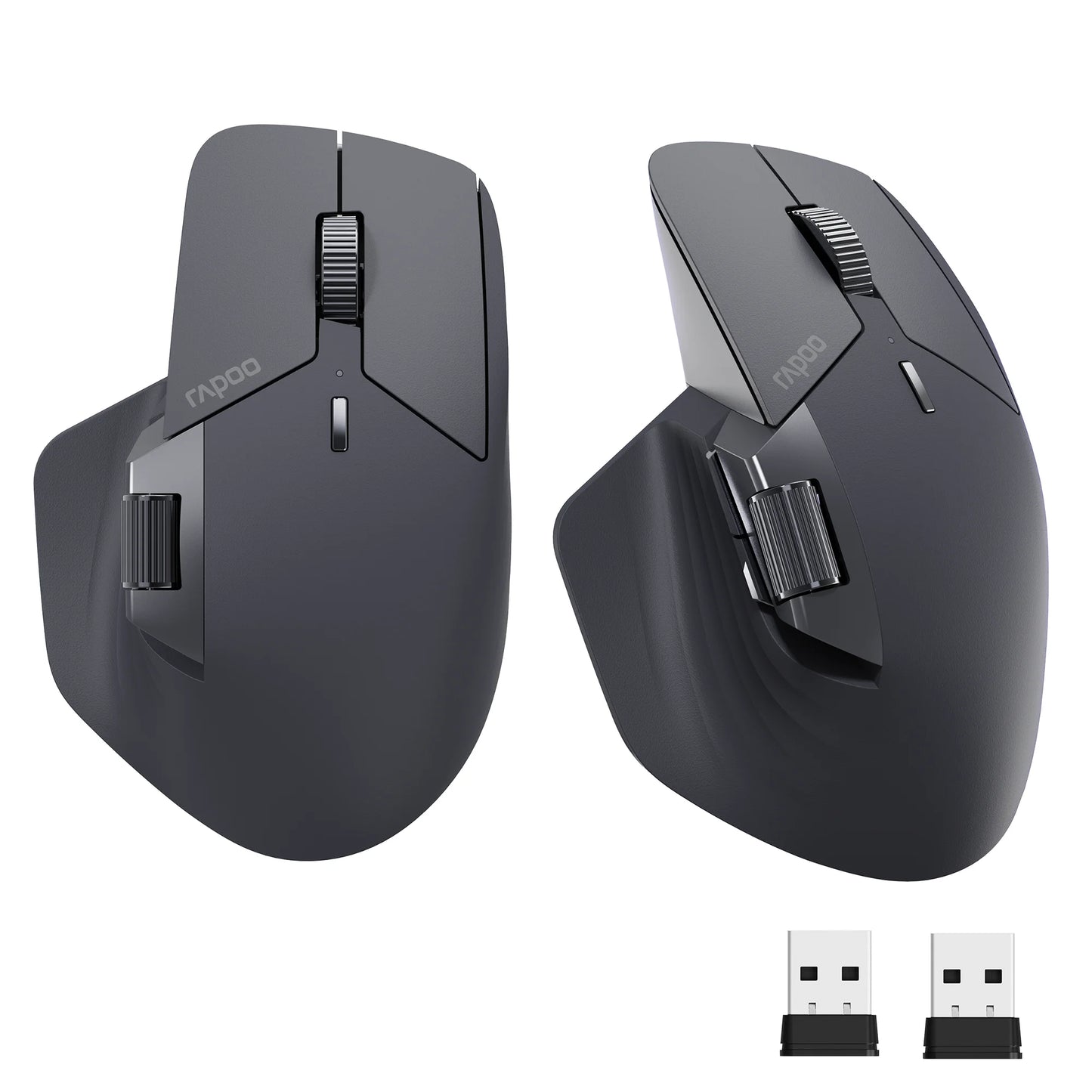 Rapoo MT760/MT760Mini Multi-mode Rechargeable Wireless Bluetooth Mouse Ergonomic 4000 DPI Supports Up to 4 Devices Office Mice