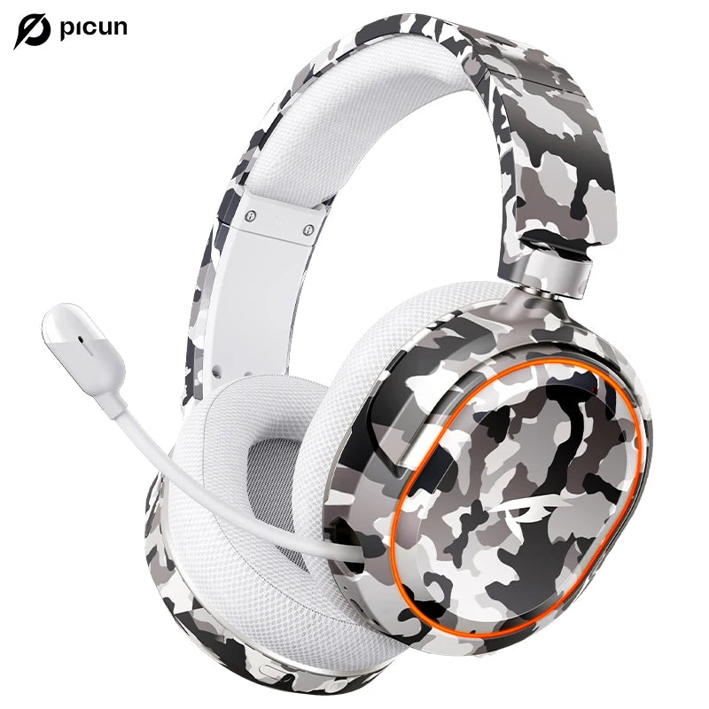 Cuffie da gaming wireless Picun G2 Bluetooth 5.3 – audio surround 7.1, microfono ENC, batteria 100H, cuffie a bassa latenza per PC, PS5, PS4, Switch e dispositivi mobili