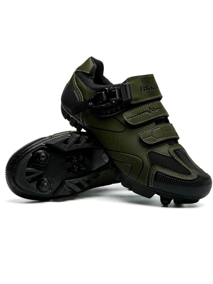 Primavera, scarpe da ciclismo MTB con morsetti da uomo, scarpe sportive in carbonio, velocità, corsa in montagna, scarpe da mountain bike