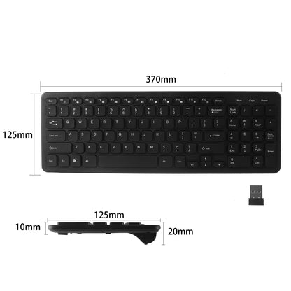 New Wireless 2.4G Keyboard with Numeric Keypad Silent Slim Gaming Keyboard with Mat for Windows Computer Desktop PC Notebook TV
