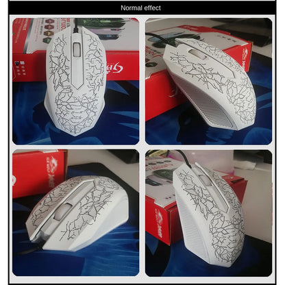 2400 DPI USB Wired Mouse Gaming Mouse LED Backlit Professional Gamer Mice Ergonomic Computer Mouse for PC Laptop Macbook