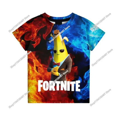 Christmas Fortnite 3d T-shirt Tees Battle Royale Streetwear Kids Victory Game Men and Women Harajuku T Shirt Teen Clothes