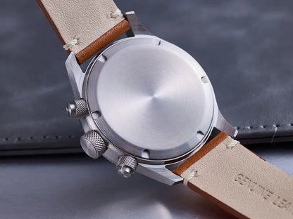 Milifortic 39MM Fashion Chronograph Watch Man R086 Retro C3 Luminous Stainless Steel Waterproof 100M VK63 Quartz Watches For Man