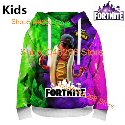 Hot Game Fortnite Hero Print Sweatshirt Boys Girls 3d Clothes Casual Kid Hoodies Children Adult Men Women Spring Autumn Pullover