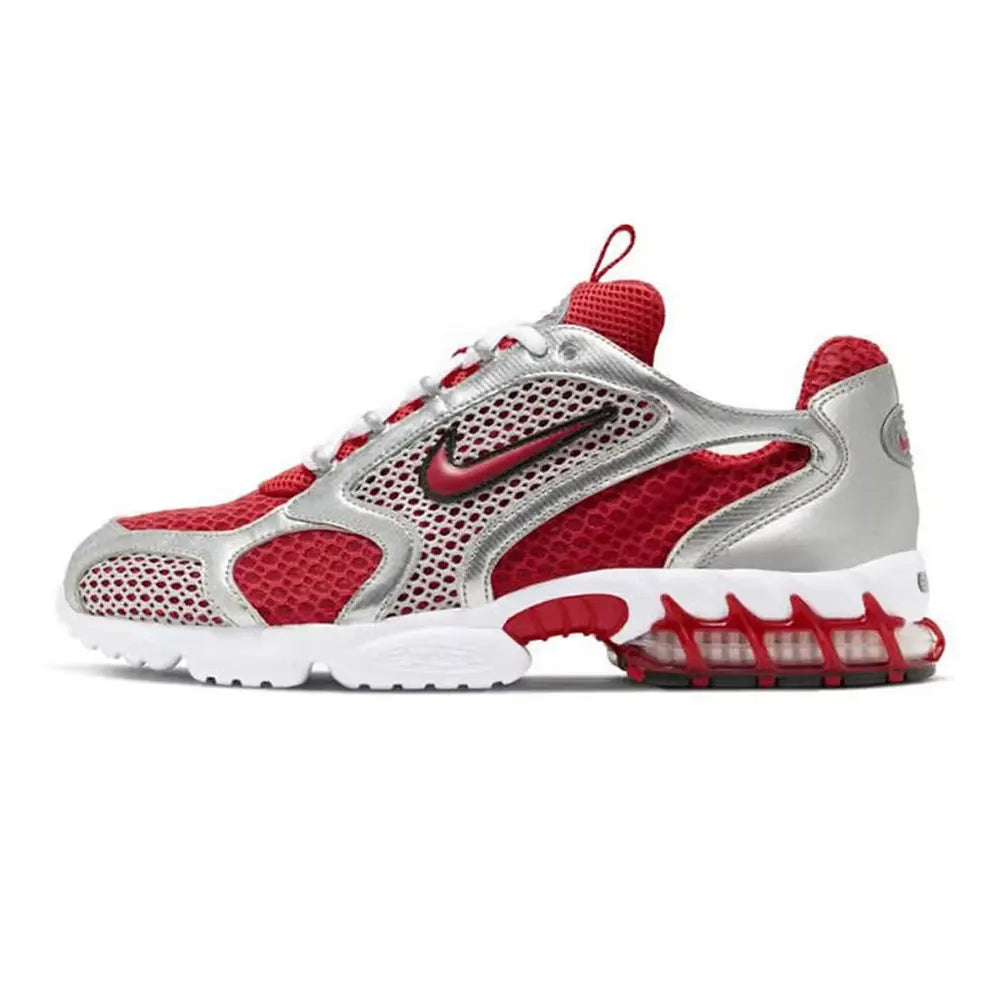 Nike Air Zoom Spiridon Cage2 Liquid Silver Low-Top Lifestyle Casual Shoes for Men Silver CJ1288-001