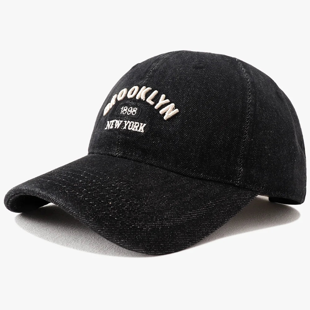 2025 New Vintage Denim Visors Hat Fashion Jeans Baseball Cap Unisex Letter Embroidery Hip Hop Snapback Caps Cool Casquette