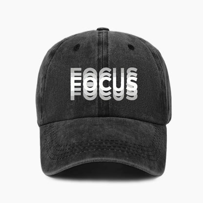 FOCUS Print Cap -pesetty puuvilla, säädettävä klassisen tyylin baseball-lippis, urheilullinen duckbill-lippis miehille ja naisille