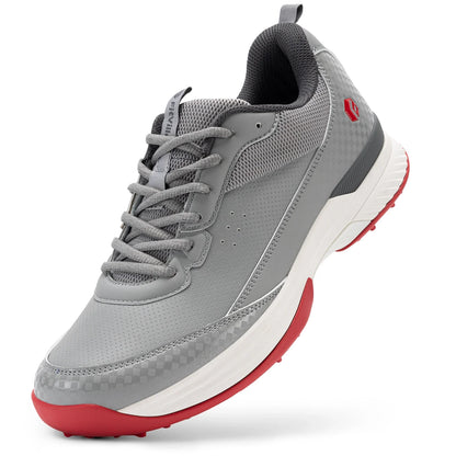 FitVille Wide Design Men's Golf Shoes Professional Outdoor Water Resistant Anti-slip Sport Shoes for Course with Spikes
