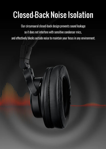 TAKSTAR PRO 70 Professionelle Studio-Monitoring-Kopfhörer – Geschlossenes kabelgebundenes Over-Ear-Headset für Musikproduktion, DJ, Gaming & Recording