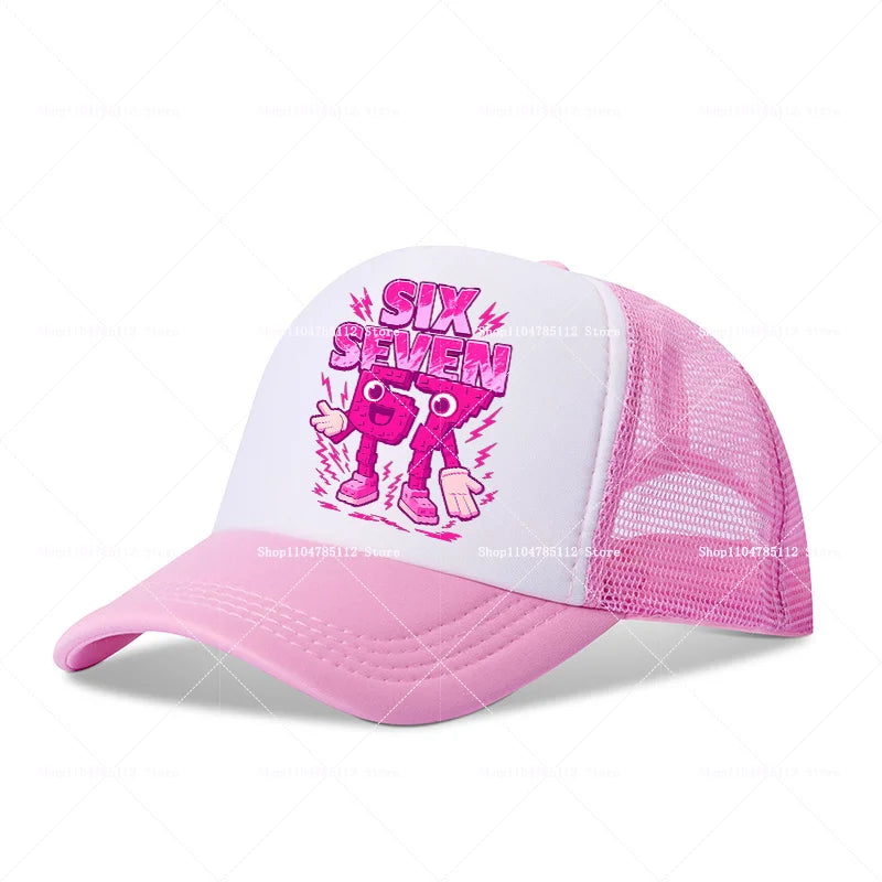 Steal A Brainrot Baseball Cap 67 Six Seven Cartoon Anime A-Z Letter Hat Boys Girls Adjustable Sport Fashion Adult Headwear Gift