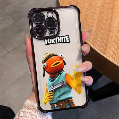 Anime Fortnite zaštitna maska za telefon za Xiaomi Redmi A7 15 A3 15C 14C K50 A1 Note 15 14 13 12 12s Pro Plus 4G 5G, otporna na padove
