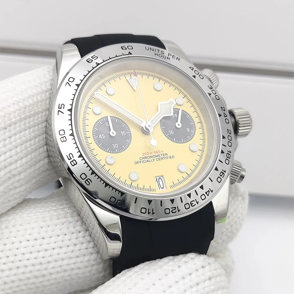 2025 New Latest VK64 Watch AR Sapphire Glass 5bar Men's Speed Sport Chronograph Fashion Quartz Watch relogio masculino