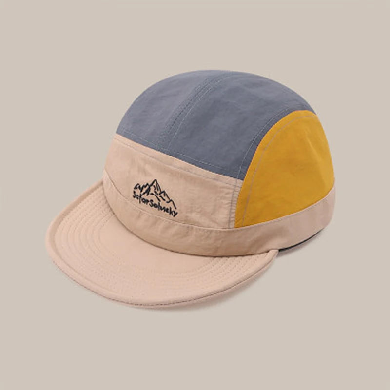 1Pcs Outdoor Sports Color-Blocked Baseball Cap, Fashionable Outdoor Hiking Hat, Street Casual Hat, Unisex Adjustable Sun Hat
