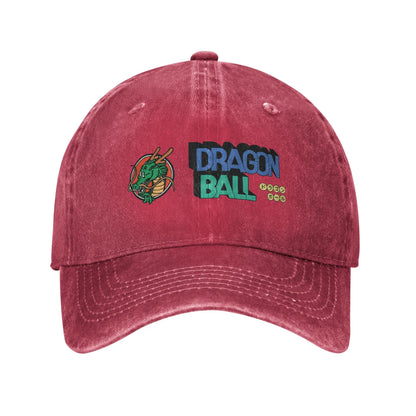 Dragon Ball Shenron Logo Baseball Caps Unisex Distressed Denim Snapback Cap Goku Kakarot Manga Outdoor Adjustable Fit Caps Hat