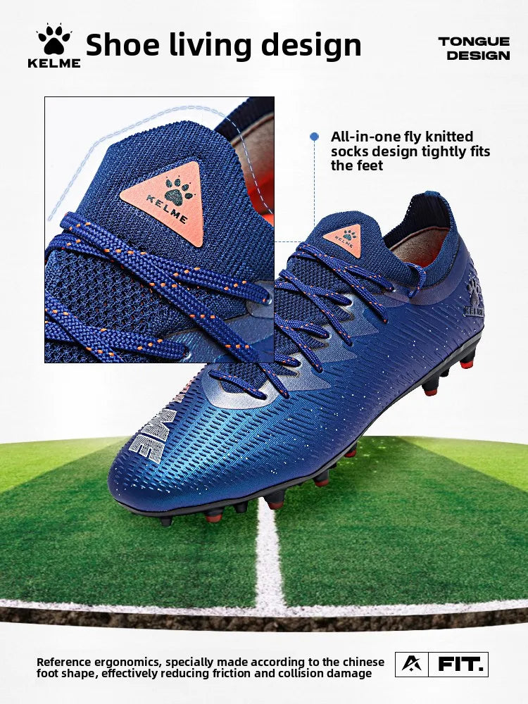 Kelme Adult Professional Soccer Shoes TF Nail Breaking Youth Training Football Boots MG Anti-Slip Match Football Shoes