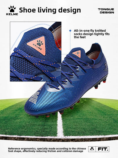 Kelme Adult Professional Soccer Shoes TF Nail Breaking Youth Training Football Boots MG Anti-Slip Match Football Shoes