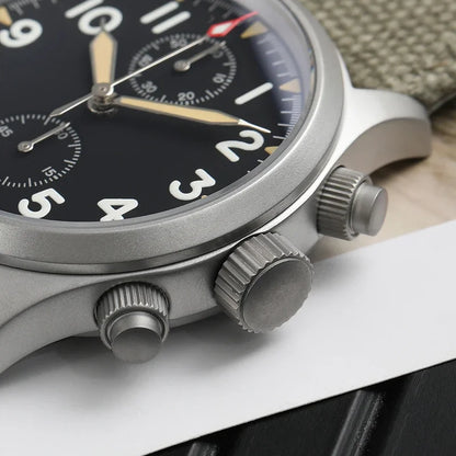 Militado VK61 VK67 Quarz-Chronographenuhr 39mm 316L-Edelstahlgehäuse 3 Zifferblätter wasserdicht 100M Multifunktions-Militäruhr