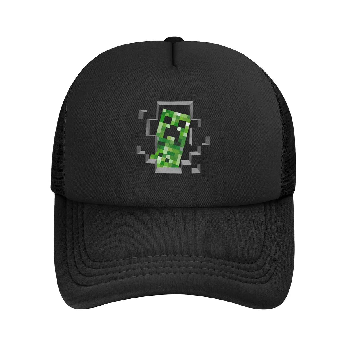 Aventurier cu aspect robust descoperă un monstru Creepers în spatele său Șapcă de camionagiu Șepci de soare Șapcă reglabilă cu clapetă Șapcă de baseball din plasă
