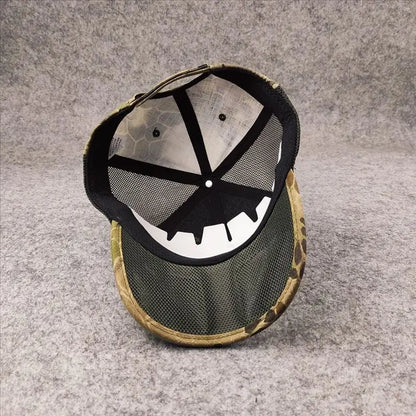 Summer Breathable Mesh Baseball Cap for Men Big Head Size Adjustable Men's Cap Casual Camouflage Outdoor Jungle Caps Male 62cm