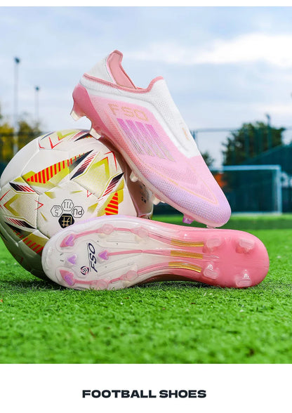 Men's Soccer Shoes Training Football Boots Indoor Sneakers TF Long Spikes Match Futsal Ultralight Breathable Cleats Drop Shipping