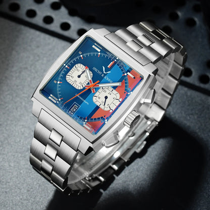 Specht & Söhne New Hot Watches Men Luxury Brand Male Japan VK64 Chronograph Trendy Sport Wristwatch Waterproof