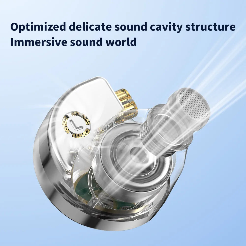 TRN Conch Lucky Bag Monitor In-Ear – Auricolari HiFi cablati dinamici DLC Diamond con filtri a ugello di accordatura per Xiaomi