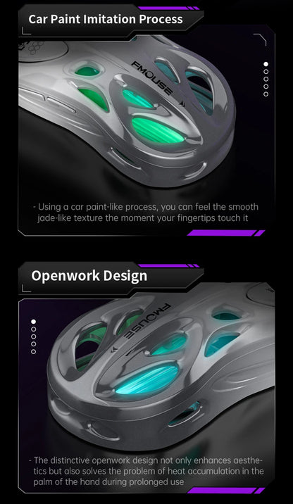 Wireless 2.4G Tri-Mode RGB Gaming Mouse Hollow Lightweight Design With Chroma Lighting Wired Bluetooth E-Sports Mouse Controller