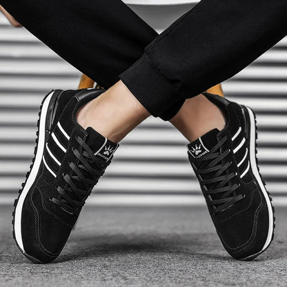 2025 New High Quality Men's Sneakers Leather Casual Shoes Autumn Breathable Men Shoes Male Flat Shoe Men's Casual Shoes