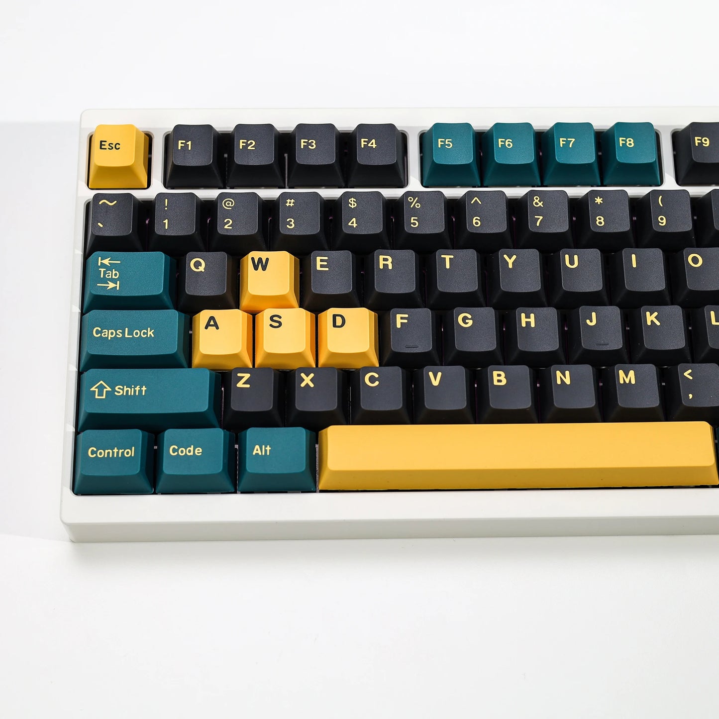 KBDiy GMK MarrsGreen Teclas Retro PBT ISO Double Shot Perfil Cherry para Teclado Mecânico Gaming com Switches MX