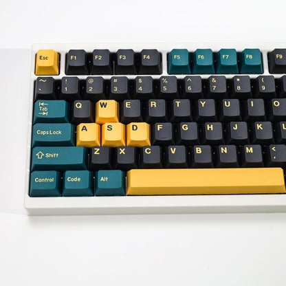 KBDiy GMK MarrsGreen Teclas Retro PBT ISO Double Shot Perfil Cherry para Teclado Mecânico Gaming com Switches MX