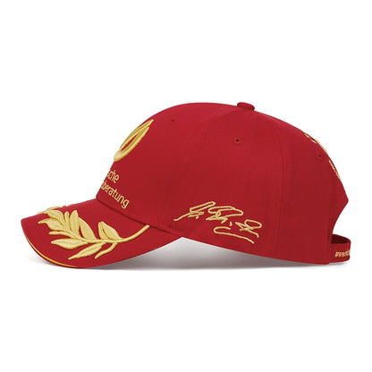 Unisex Gold Letter Embroidery Baseball Caps Spring and Autumn Outdoor Adjustable Casual Hats Versatile Snapback Sunscreen Hat