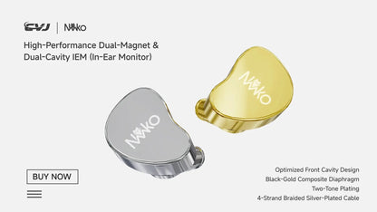 CVJ X R2E3 Medusa Dynamic Driver In-Ear Earphone Dual Layer Acoustic Design Venting System Perfect for Audiophiles Unleash