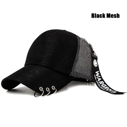 Personalisierte Baseballcap aus Metall mit klassischem Schirmdesign, leicht und atmungsaktiv! Vier Farben zur Auswahl