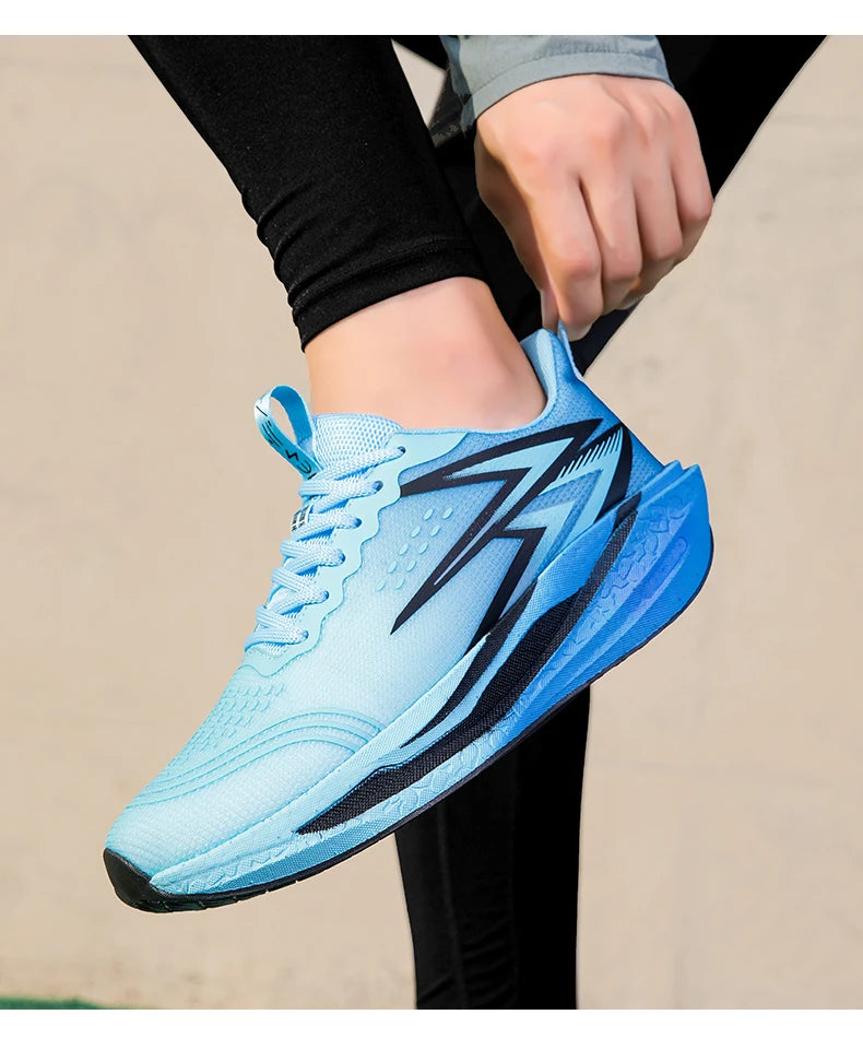 NEW Running Shoes Carbon Board Marathon Men Sports Breathable Lightweight Women's Comfortable Athletic Nonskid Sneakers Casual