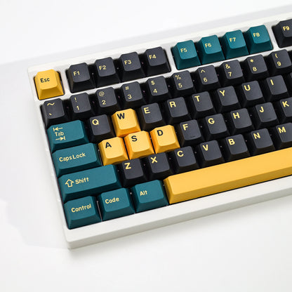 KBDiy GMK MarrsGreen Teclas Retro PBT ISO Double Shot Perfil Cherry para Teclado Mecânico Gaming com Switches MX