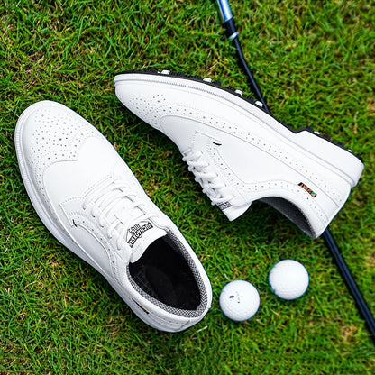 Professionelle golfsko til mænd i læder af høj kvalitet, åndbare sportssko til golfkonkurrence og træning, plus size-sko 39-47#
